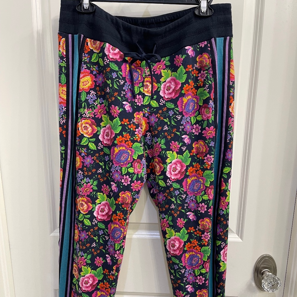 JOHNNY WAS FLORAL JOGGER PANTS
